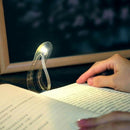 Mini Portable Led Book Light, Battery Buttom Bookmark Led Reading Light, Ul