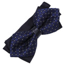 Wedding Party Fashion Festival staple Adjustable Fancy Tie Bow Tie (Navy)