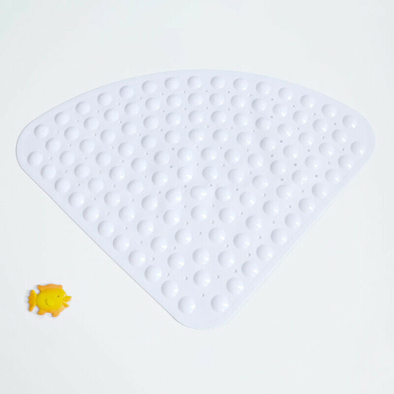 Corner Shower Mat Sector Rubber Anti-Slip Quadrant Bath Mat Anti-Bacterial  O7K3