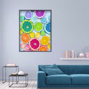 Colorful Oranges Rhinestone Full Round 5D DIY Diamond Painting Wall Picture