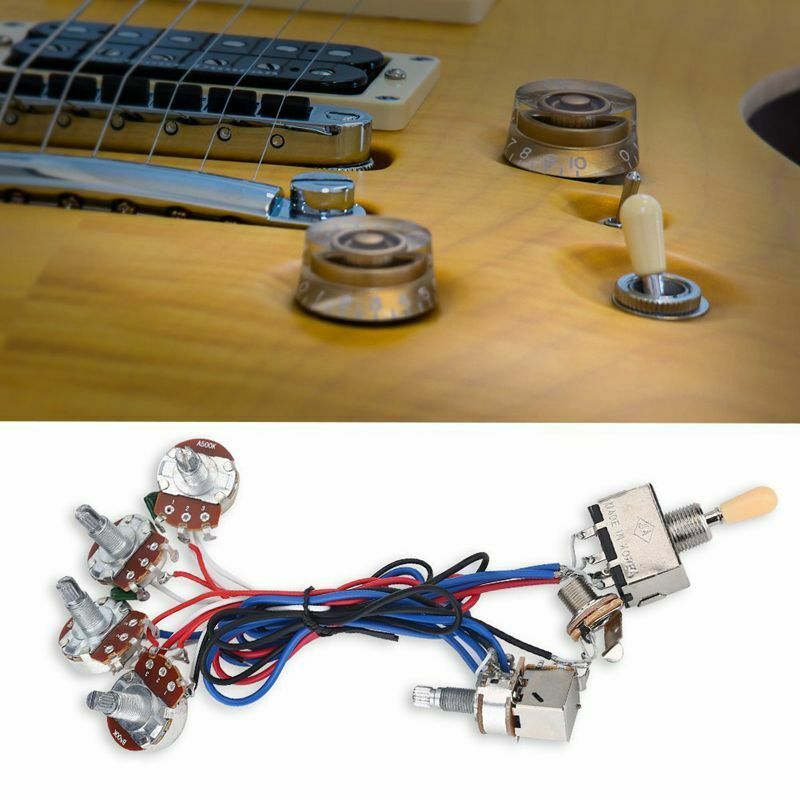 Guitar Parts WIRING HARNESS KIT - 2V/2T 3 Way Switch for LES PAUL LP Gibson