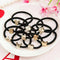10PCS Women Black Elastic Hair Ties Bands Ropes Ring Ponytail-Holder R1T3 Q3B1
