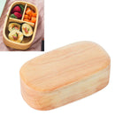 Wood Lunch Box Bento Box Food Container Kitchen Storage for School Style_D