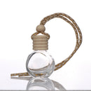 1Pc Car 8ml hanging empty glass perfume bottles pendant car OZ