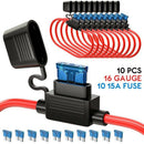 Inline Fuse Holder ATC/ATO Add-a-circuit Car Fuse Holder 10 Pack Fuse TAP A