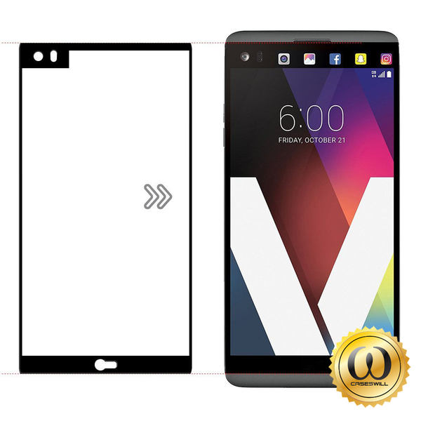 2X  Premium 9H HD Full Coverage Tempered Glass Screen Protector For LG V20
