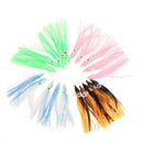 50pcs Random Mixed Color 3.5 "Octopus Bait 10 Colors Fishing Lure