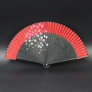 Handheld Fan Sakura Printing Folded Fans Spun Silk Bamboo Hand Held Props f