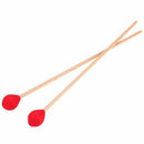 1 Pair Marimba Mallets, Percussion Mallets with Red Yarn Head and Smooth Wo N6V9