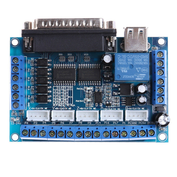 Mach3 CNC Stepping Motor Driver Interface Adapter Breakout Board +USB Cable