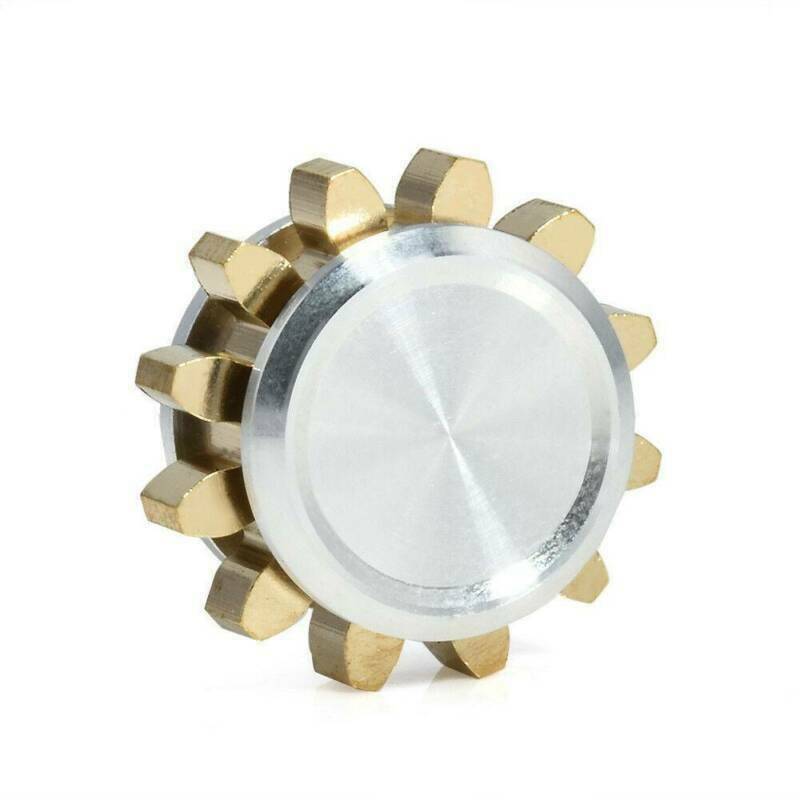Gears Fidget Spinner Toys Metal Brass Finger Focus Hand Stress Cube Relief Tools