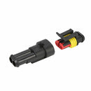 10Kits 2 Pin Way Sealed Waterproof Electrical Wire Connector Plug Car Auto VCD