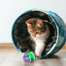1Pcs Plastic Rolling Cat Interactive Bell Ball Teaser Squeaky Pet Chew ToyB Hn