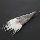 5pcs Xmas Tree Hanging Ornaments Christmas Wreathe Santa Pendants (Grey)