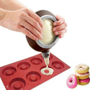 Silicone Doughnut Mould Donut Chocolate Muffin Pan Ice Cake Sweet Soap Mold C4L7