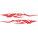 1 Pair 240x26cm Car Stickers Flame Stripe Vinyl Auto Body Styling Decals