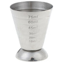 75ml Metal Measure Cup Drink Tool Shot Ounce Jigger Bar Mixed Cocktail BeakerME