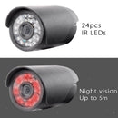 24 Leds DC 12V 720P Cameras Wireless Surveillance Camera Fits for Outdoor Garden