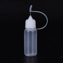 2x 10ml Plastic Clear Small Convenient Liquid Bottle Dropper Needle Bottle MO
