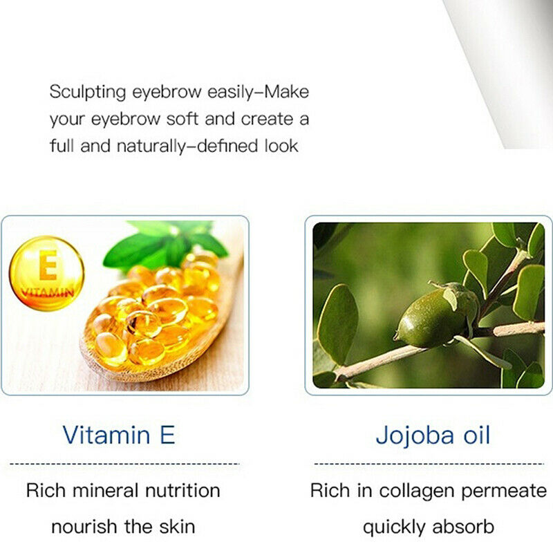 Eyebrow Styling Pencil Waterproof Transparent Eyebrows Wax Pen +Sharpener:0J Gw