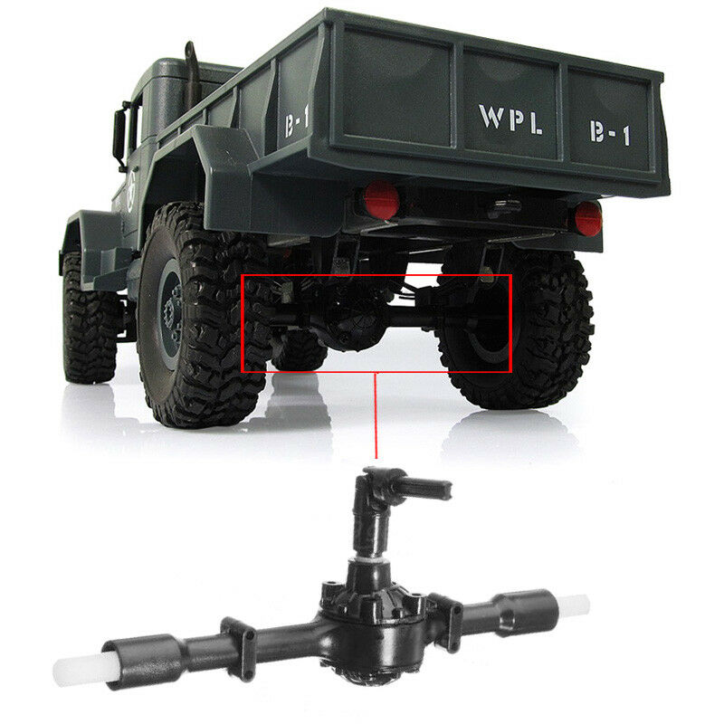 RC Crawler Car Part WPL B-1 Rear Bridge Axle 1/16 Military Truck