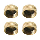 12Pcs Brass Cap, 3/4'' NH 4Pcs Brass Hose Cap Garden Hose Female End Brass