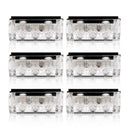Car 6X 3 LED Blue Strobe Emergency Flashing Police Warning Lamp Grill Lig AJX
