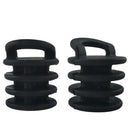 10Pcs Plastic Canoe Boat Marine Kayak Scupper Stoppers Plugs 30mm Dia. Black