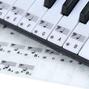 88 Keys Transparent Key Note Stickers for Piano Electronic Keyboard