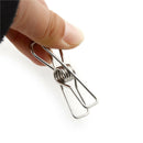 10Pcs Metal Clothes Pegs Stainless Steel Washing Line Hanger Photos Clip 3C