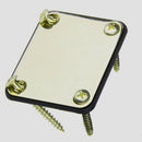 Golden 4 Holes Neck Plate W/ Screws For  Electric Guitar