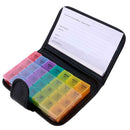 28 Grids Pills Storage Box Portable Tablet Candy Medicine Holder(Rainbow)