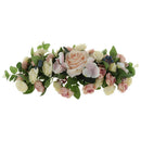 Artificial Silk Rose Flower Garland Door Lintel Wreath Home Wedding Venue Decor