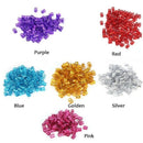100Pcs Hair Braid Dread Dreadlock Beads Adjustable Cuff Clip 8mm Clip Metal