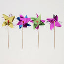 Pack of 100pcs Foil Windmill Food Sticks Cocktail Party Table Decor