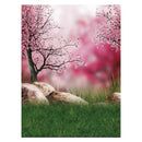 5x7ft Thin Vinyl Studio Photography Backdrop Pink Flowers Photo Background I4B5