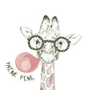 giraffe iron on patches heat transfer stickers for clothing heat pressAppliqued&