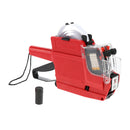 MX-6600 / 10 Digits 2 Lines Price Tag Gun Price Labeler, 6-Currency, Red