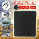 20W 12V Solar Panel Usb Solar Panel with Car Charger for Outdoor Camping