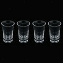 4xSolid Shot Glass Whisky Glass Wine Cup Tumbler, 35ml, High Temp Resistant