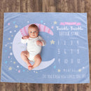 Cartoon Moon Little Stars Printing Background Backdrop Newborn Photography Props
