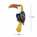 Fashion Enamel Colorful Toucan Bird Shape Animal Brooch Pin Jewelry Bag De xcSTE