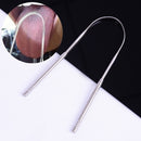 Stainless Steel Tongue Scraper Cleaner Fresh Breath Cleaning Tongue Care ToolsES