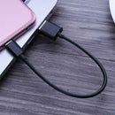 Portable Short USB Type-C Date Cable Mobile Power Charging Cable(Black)