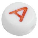 500Mixed Alphabet/Letter Acrylic Spacer Bead 7mm B10530