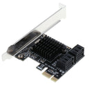 PCIe to 4-Port SATA 3.0 III Expansion Controller Card Adapter 6G Replacement