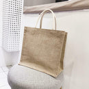 Fashion Shoulder Handbags Women Large Top-handle Bags Linen Shopping Totes
