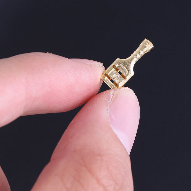 150Pcs Female Spade Connectors Wire Crimp=Terminals Set 2.8mm 4.8mm 6.3mmJ rs Gw