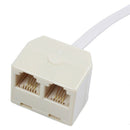 5X(Telephone RJ11 Male Line to Double RJ11 Female Jack Filter Splitter Ada V2J9)
