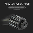Combination 5 Digit Mountain Bike Heavy Duty Bicycle Chain Lock Reflective